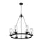 Z-Lite Marlow 6 Light Outdoor Pendant, Matte Black And Seedy 589-6BK - alternate 7